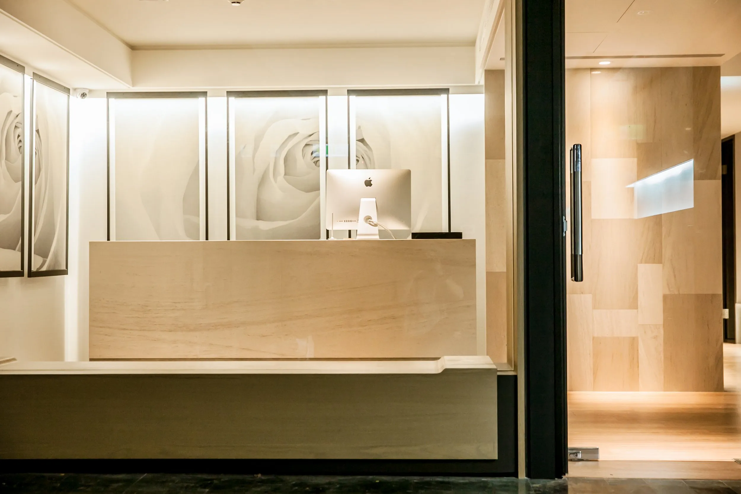 Reception area of Mingyang TCM Clinic in Taipei, founded in 2017